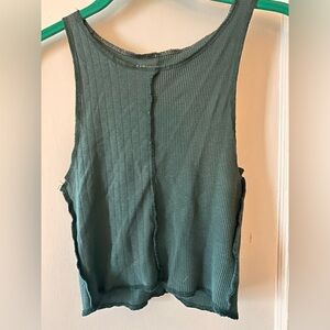 Women’s, American eagle crop top, dark green, small